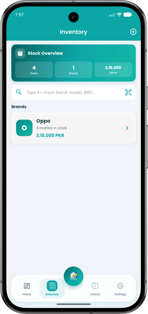 SellSmart inventory on Android